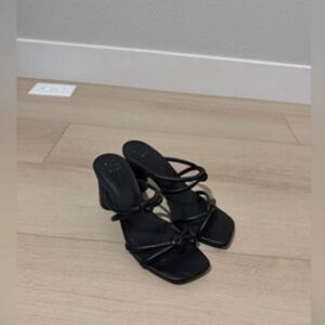 Elegant Black Strappy Heels